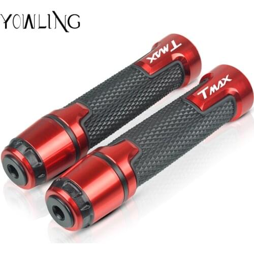 For YAMAHA TMAX T-MAX 530 500 TMAX530 SX DX 2001-2014 2016 2017 2018 2019 Motorcycle handlebar grips end handle grips TMAX LOGO