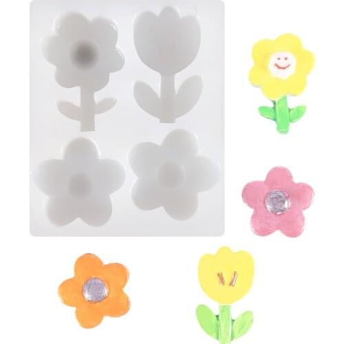 Flower Silicone Resin Mold Cake Decorating Tools DIY Fondant Chocolate Jelly Candy Cookie Soap Sugar Craft Mould