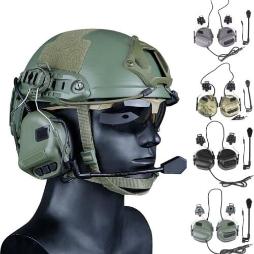 Tactical Headset Airsoft Paintball Shooting Headphones , No Noise Reduction Function , No Need Battery , Need Use with PTT