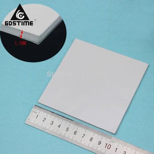 2 Pieces 100mm*100mm*1.5mm Computer Heatsink Chip Cooling Conductive Thermal Pad