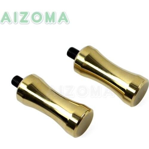 2pcs Motorcycle Shifter Peg Brass Rough Crafts Shift Toe Pegs for Harley Dyna Softail Touring XL Sportster 883R 883N Universal