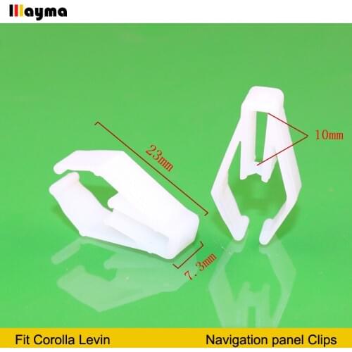 20pcs Auto car Plastics clips For TOYOTA Corolla Levin Central control navigation panel instrument buckle clips