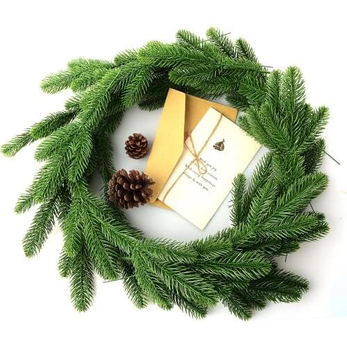 30/50 Pcs Artificial Pine Green Leaf Needle Garland Christmas Tree Plant Home Office Decor