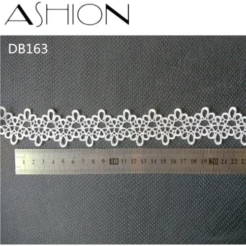 5 yards 35MM white Embroidered net Lace Fabric DIY skirt hem Dance costumes Garment Accessories lace trim Sewing Craft LP-DB163