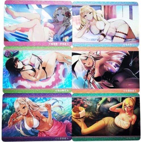 9pcs/set Kengan Ashura Secretary Sexy Girls Akiyama Kaede Toys Hobbies Hobby Collectibles Game Anime Collection Cards