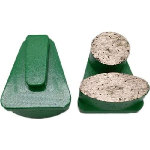 GT39 Redi Lock Diamond Grinding Disc Scanmaskin Concrete Grinding Plates with Round and Oval Segment Floor Polishing 12PCS