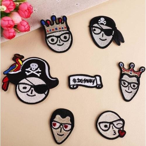 ZOTOONE Pirate Ship Badges Patches Iron on Patches for Clothing Embroidery Patches for Clothing Diy T-shirt Appliques Stickers