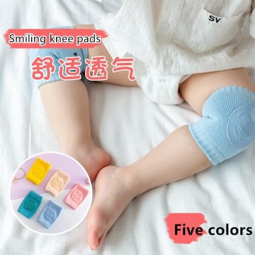 Kids Non Slip Crawling Elbow Infants Toddlers Baby Accessories Smile Knee Pads Protector Safety Kneepad Leg Warmer Girls Boys