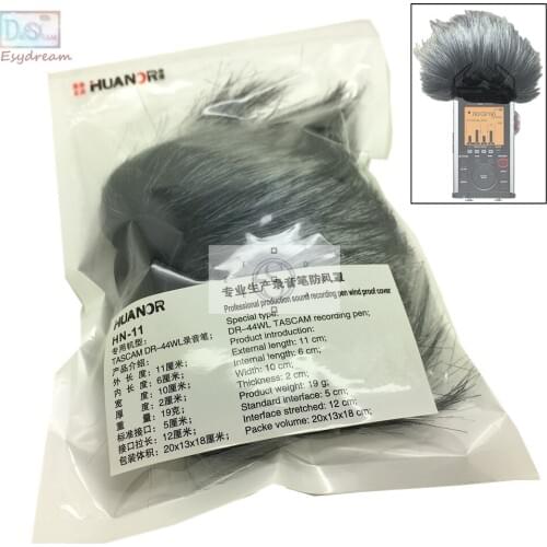 DR44WL MIC Outdoor Furry Cover Windscreen Windshield Muff For TASCAM DR-44WL Microphone Deadcat Wind Shield