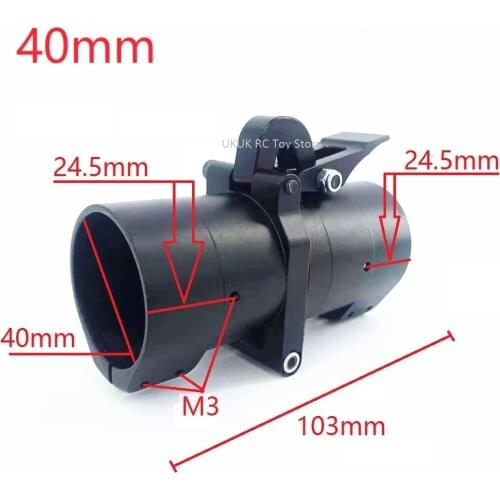 D25/30/35/40mm CNC Aluminum Alloy Horizontal Folding Arm Carbon Tube Clip Pipe Clamp Fixing Joint Connector for RC Plant UAV