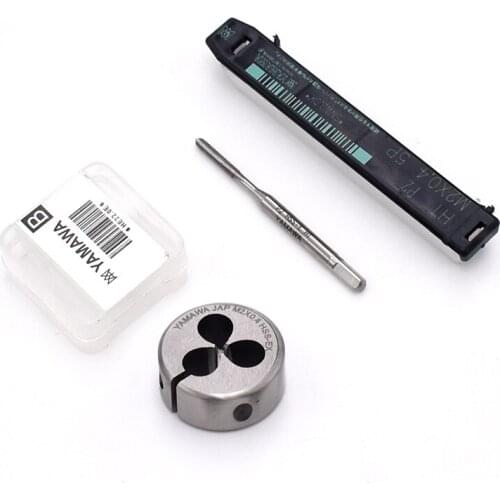 HSSE Metric screw Hand tap Split Die set M2X0.25 Fine thread Round dies taps M2X0.4 for stainless steel