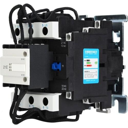 AC Contactor CJ19-80/21 Capacitor Contactor AC380V 80A 3 NO 1NC 3P Contact Switch Over Contactor