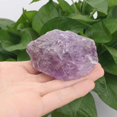 MOKAGY 30g-40g Natural Rough Amethyst Quartz Tumbled Stone Crystals 1pc