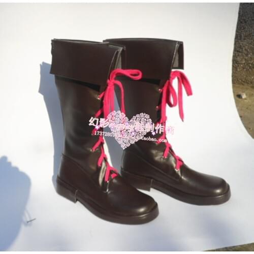 LOL Jinx Black Halloween Cosplay Shoes Boots H016