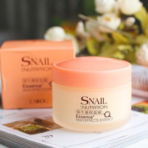 Snail Sleeping Mask Deep Moisturizing Oil control Anti-Wrinkle Anti-aging Snail Facial Reduces Freckles Acne Spots Skin Care 75g