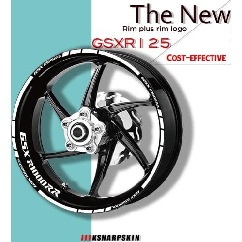 Motorcycle rims stickers wheel set decals suit for SUZUKI gsx r1000rr GSX R1000 RR use for two wheels decals