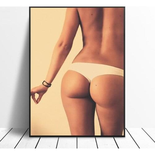 Perfect Body Sexy butt Girl Woman Silk Fabric Poster And Print Wall Art Picture Painting Home Decor