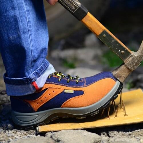 Work Boots Construction Mens Outdoor Steel Toe Cap Shoes Men Camouflage Puncture Proof High Quality Safety Shoes Plus Size
