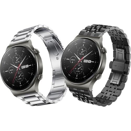 For Huawei Watch GT 2 Pro Classic Metal stainless steel Wrist Band Smartwatch Strap for GT 2 42 46mm 2e Bracelet Watchbands