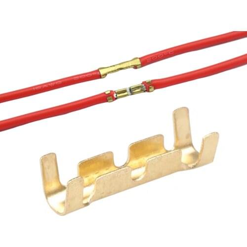 U-shaped Splice Terminal Tab Wire Connector Crimping Button Cold Terminal Small Teeth Fascia Terminal 0.3-1.5mm2