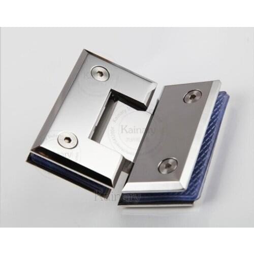 SUS304 glass clamp,135 degree bevel polished stainless steel mirror finish glass door hinge ,glass door accessories