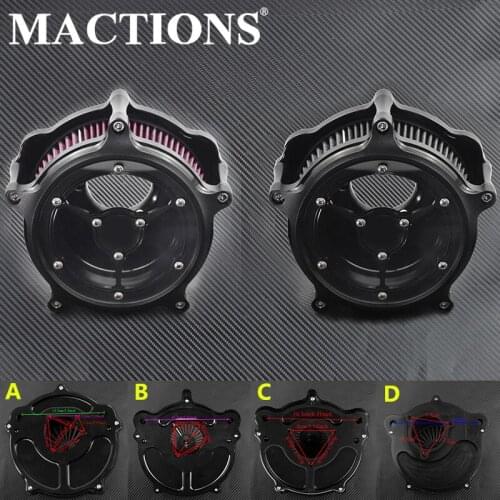 Motorcycle Air Cleaner Intake System Filter For Harley Touring 2017-up XL Sportster 91-17 13-14 FXSB FXSBSE 13-14 Touring 00-07