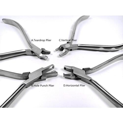 1pcs Dental Orthodontic Aligner Pliers Thermal Forming Invisable Brace Vertical /Horizontal Level/Tear Drop/Hole Punch 4Types