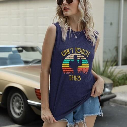 2021 Summer T-shirt Women Fashion O-Neck Sleeveless Print T Shirt Female Loose Style Tee Tops Casual Tank Tops Fun Vest Plus 3XL