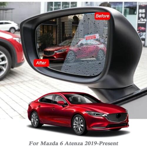 2PCS Car Waterproof Anti Fog Film Rearview Mirror Film Sticker Window Clear Sticker For Mazda 6 Atenza 2019-Present Accessory