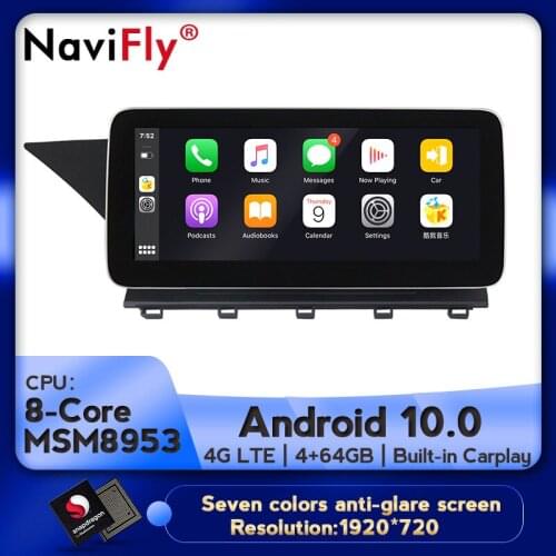 NaviFly 1920*720 Carplay 4GB Android 10 Car multimedia player gps for Mercedes benz GLK Class X204 GLK220 GLK300 GLK350 GLK250