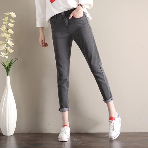 Spring and autumn new high waist loose nine points Harem pants small feet carrot pants