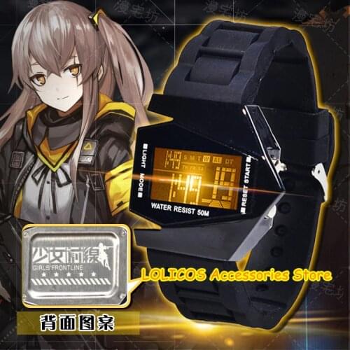 Game Girls Frontline Ump45 404 Griffin LED Electronic Waterproof Touch Screen Watch Wristwatch Student Cosplay Watches Gift