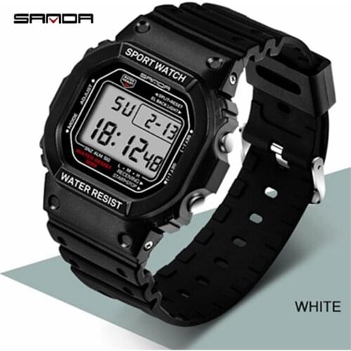 Herren Uhren Mens Watches Top Brand Luxury SANDA Famous LED Digital Watches For Man Clocks Business Watch Men reloj hombre 2021