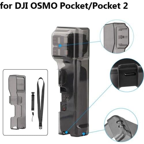 Portable Storage Carrying Case for DJI OSMO Pocket 2 Protective Cover Box Anti-lost Lanyard Handheld Gimbal Camera Accessories
