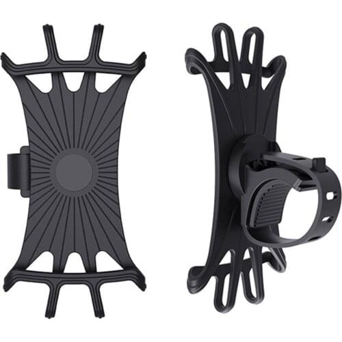 Mobile Phone Holder Silicone Shockproof Bracket 360 Degree Rotation for Bike Bicycle Motorcycle DQ-Drop