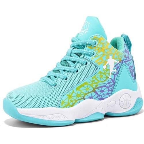 Breathable Childrens Basketball Running Sport Sneakers נעלי ספורט לילדים Spring Summer 2021 Net Style Soft Bottom Lightweight