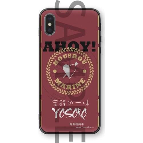 Hololive Peripheral Vtuber Youtuber Impression Pattern IPhone Case Android Phone Case Uruha Rushia Houshou Marine Customized