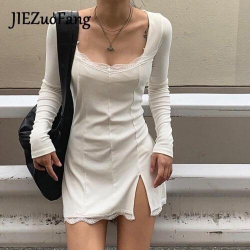 JIEZuoFang Long Sleeve Summer Dresses