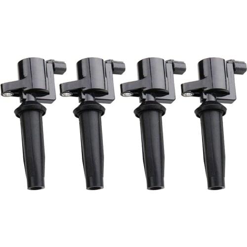 Pack of 4 Ignition Coils for Ford - Escape Focus - Mazda - Tribute - Mercury - Mariner - 2.0 2.3 Dohc Fits Fd505 Dg501 Dg504 Dg5
