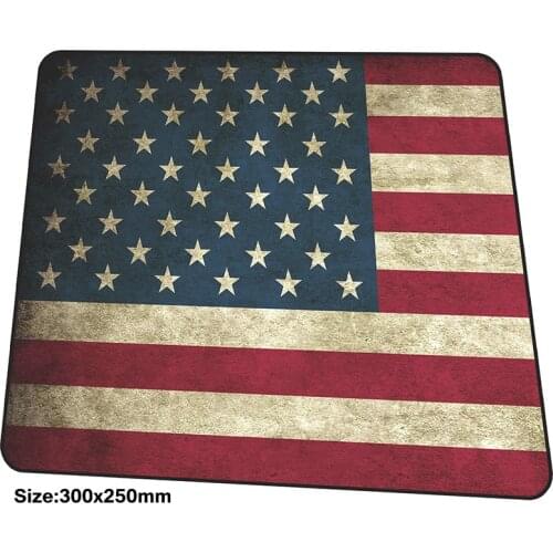 Flag mouse pad 300x250mm mousepads best gaming mousepad gamer locked edge large personalized mouse pads High-end pc pads