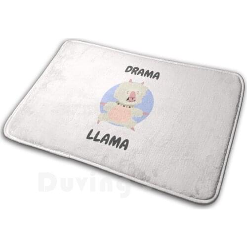 Drama Llama Carpet Mat Rug Cushion Soft Non - Slip Drama Llama Fluffy Cute Sweet Attention Yoga Fitness Work Out Gym Funny