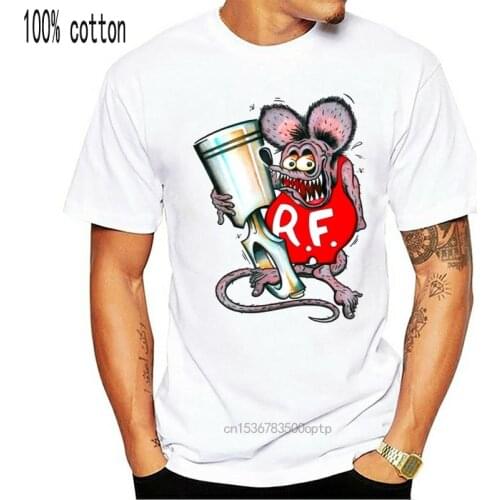 Rat Fink Piston Hot Rod V8 T-Shirt carby carburettor Holley Stromberg Edelbrock