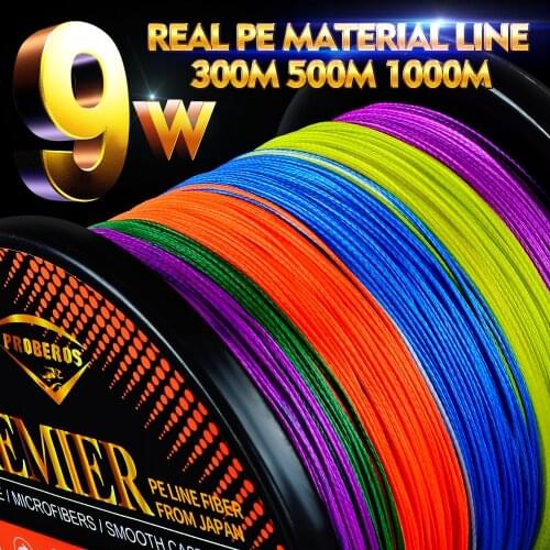 PE Braided Fishing Line 9 Stands Superior Extreme Multifilament Wire 300M 500M 1000M 9 Weaves 30LB-310LB Braids SuperPower
