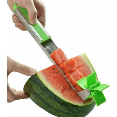 NEW Multifunctional Stainless Steel Windmill Watermelon Slicer Fruit Dividers Cantaloupe Cut Watermelon Artifact Kitchen Tool
