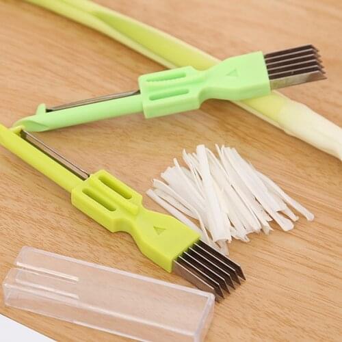 Multifunctional Kitchen Tools Stainless Cutter Vegetable Scallion Steel Green Onion Slicer Shredder Cutter Vegetable Cut Tool