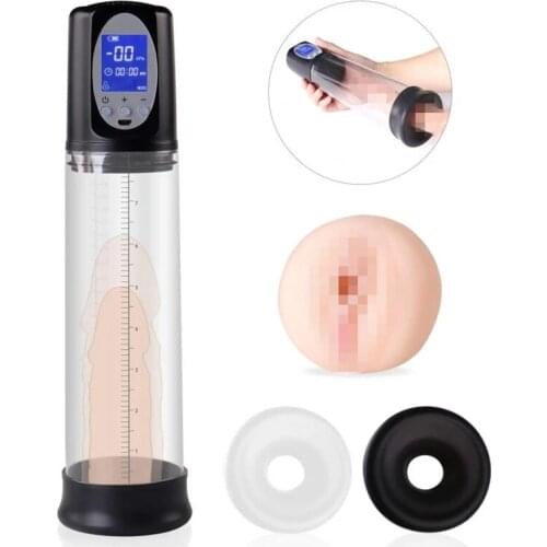 New Adult Electric Penis Pump Sex Toy for Men Masturbator Penis Extender Penile Vacuum Pump Penis Enlargement Enhancer Exercise