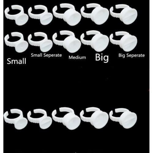 Disposable Permanent Makeup Ink Ring Small Medium Big Size Tattoo Ink Eyebrow Lip Tattoo Pigments Holder Rings Container