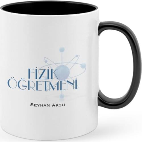 Personalized Physics Teacher Black Mug Cup-1