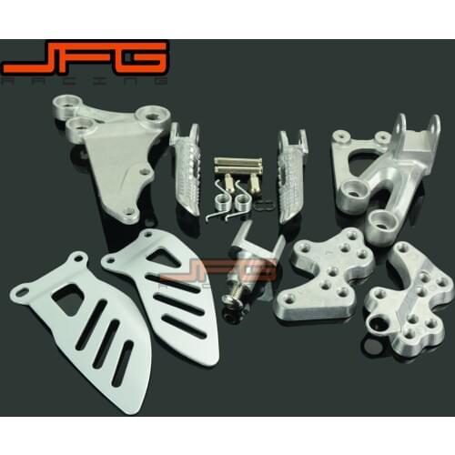 Footrests Front Foot Pegs Pedals Rest Footpegs For SUZUKI GSXR600 GSXR750 2006-2010 2006 2007 2008 2009 2010 Motorcycle