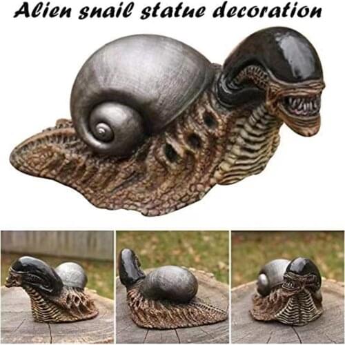 Resin Ornaments Aliens Snail Statue Figure Statues Model Doll Collection Birthday Gifts Long Garden Home Decoration Home Garden
